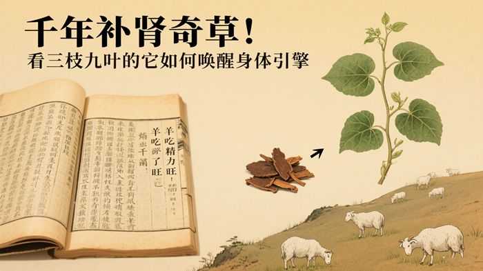 淫羊藿的功效作用与主治全解析:告别肾阳虚,久坐族必备古方酒(速阳达)