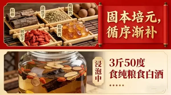 杜仲菟丝子泡酒配方：改善腰膝酸软与精力不足，速阳达专业指南