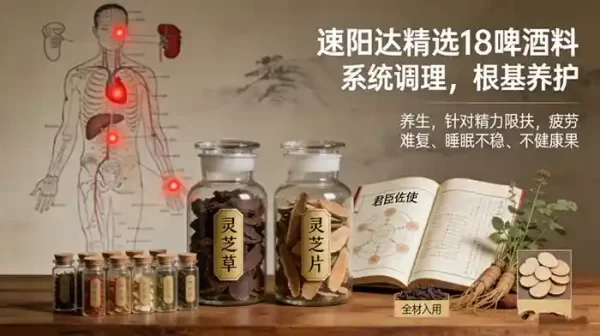 灵芝草与灵芝片同泡有何妙用？速阳达18味泡酒料配伍解析