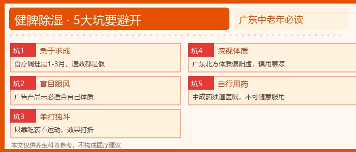 健脾除湿避坑指南
