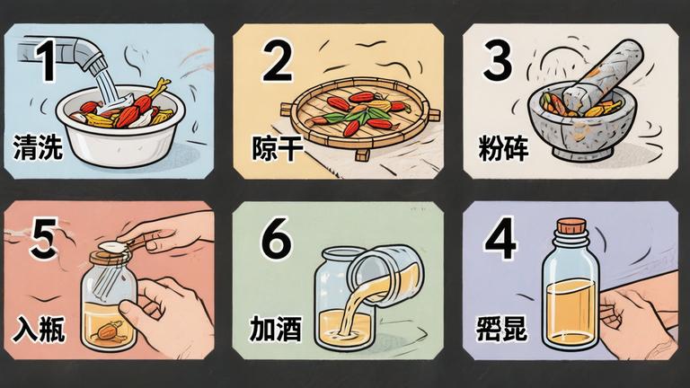 泡酒步骤流程图