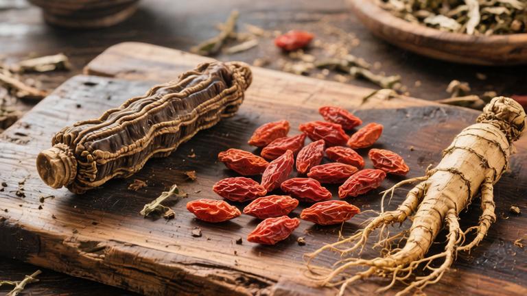 山西汾阳18味泡酒料配方配图2：18味药材配伍与陈列展示