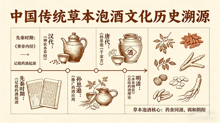 中国传统泡酒文化溯源：从民间食疗到家庭饮用礼仪